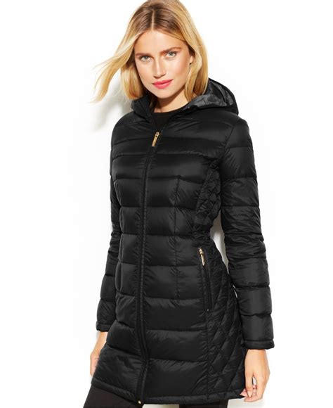 michael kors down coat|michael kors ladies padded coats.